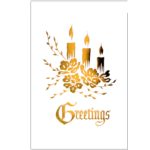 C013 Greetings - 3 XM Candles